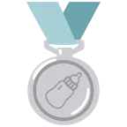 Silbermedaille + Babyflasche