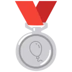 Silbermedaille + Luftballon