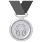 Silbermedaille + Kopfhörer