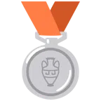 Silbermedaille + Amphore