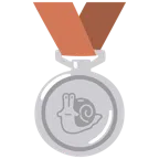 Silbermedaille + Schnecke