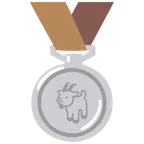 Silbermedaille + Ziege