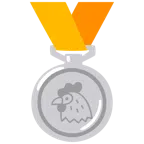 Silbermedaille + Huhn