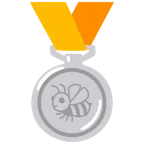 Silbermedaille + Biene