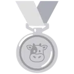 Silbermedaille + Kuhgesicht