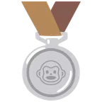 Silbermedaille + Affengesicht
