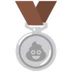 Silbermedaille + Kothaufen