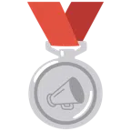 Silbermedaille + Megafon