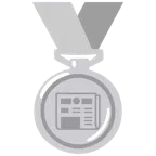 Silbermedaille + Zeitung