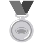 Silbermedaille + Loch