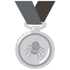 Silbermedaille + Spinne
