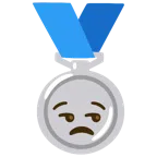 Silbermedaille + verstimmtes Gesicht