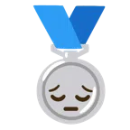 Silbermedaille + nachdenkliches Gesicht