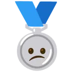 Silbermedaille + verwundertes Gesicht