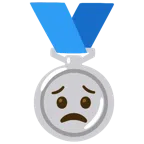 Silbermedaille + besorgtes Gesicht