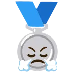 Silbermedaille + schnaubendes Gesicht