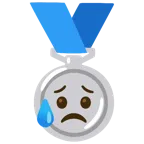Silbermedaille + trauriges aber erleichtertes Gesicht