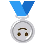Silbermedaille + umgekehrtes Gesicht