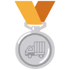 Silbermedaille + Lieferwagen