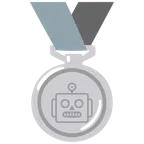 Silbermedaille + Roboter