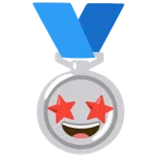 Silbermedaille + überwältigt
