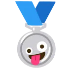 Silbermedaille + irres Gesicht