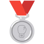 Silbermedaille + Boxhandschuh