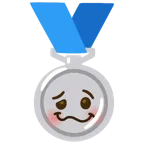 Silbermedaille + schwindeliges Gesicht