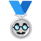Silbermedaille + verkleidet