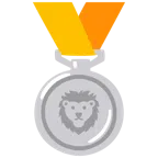 Silbermedaille + Löwe