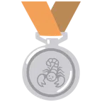 Silbermedaille + Skorpion