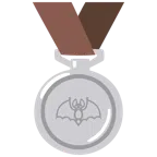 Silbermedaille + Fledermaus