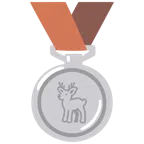 Silbermedaille + Hirsch