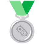 Silbermedaille + Mikrobe