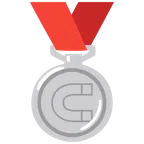 Silbermedaille + Magnet