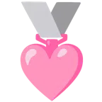 Silbermedaille + pinkes Herz