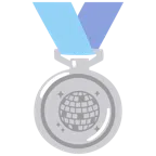 Silbermedaille + Discokugel