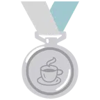 Silbermedaille + Heißgetränk
