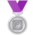 Silbermedaille + Yin und Yang