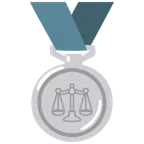Silbermedaille + Waage