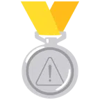 Silbermedaille + Warnung