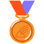 Bronzemedaille + Regenbogen