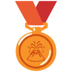Bronzemedaille + Vulkan