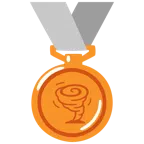 Bronzemedaille + Wirbelsturm