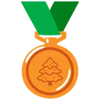 Bronzemedaille + Nadelbaum