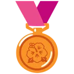 Bronzemedaille + Hibiskus