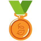 Bronzemedaille + Blätter im Wind