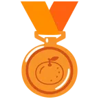 Bronzemedaille + Mandarine