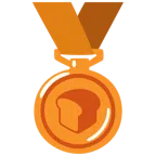 Bronzemedaille + Brot