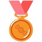 Bronzemedaille + Bonbon